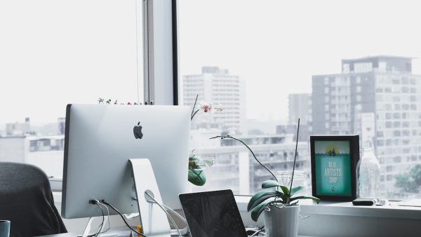 Modern office workspace